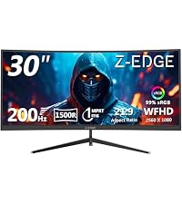 Z-Edge 32 inch IPS Gaming Monitor, QHD 1440P 200Hz 165Hz Computer Monitor | PC Monitor 1440P with MP...