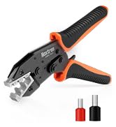 Noxtren Ferrule Crimping Tool, AWG 10-2 for Large Wire Ferrules | 6-35mm² ratcheting crimper for ...