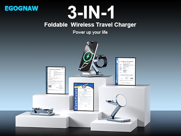 3 in 1 charging station apple,apple charging station,magsafe charger stand,iphone charger stand