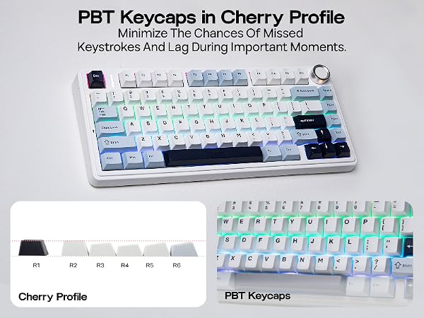 F75 PRO White Blue