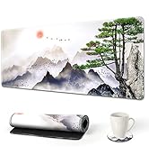 AIMSA Extended Gaming Mouse Pad, XL Large Keyboard Mouse Mat Desk Pad with Stitched Edges, Durabl...