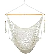 JoyView Hammock Chair with Spreader Bar Caribbean Hammock Swing Chair 300 LBS Weight Capacity XL ...