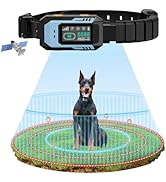 GPS Wireless Dog Fence System – Dog Electric Fence for Dogs(20-140 lbs), Boundary up to 100-9999 ...