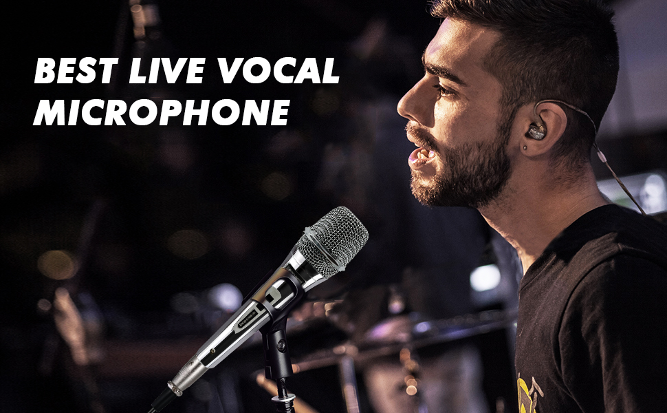 microphone for singing, wired microphone, dynamic microphone, mic, singing microphone