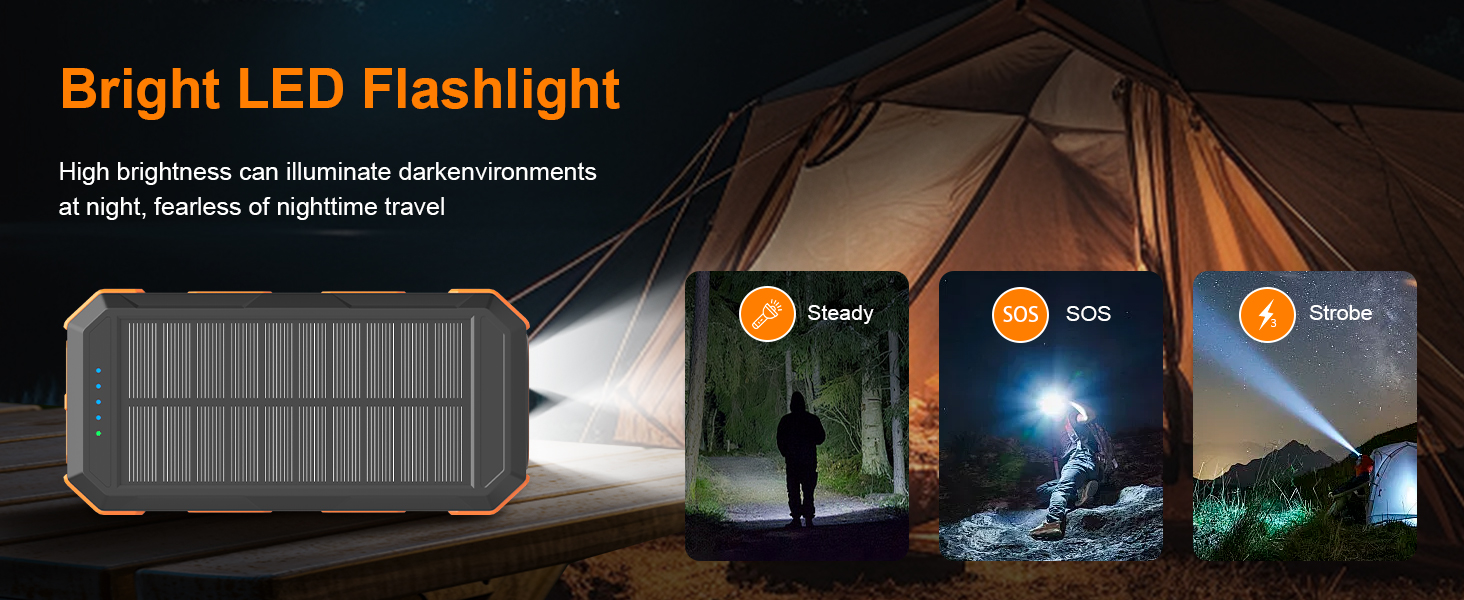 solar charger with cables