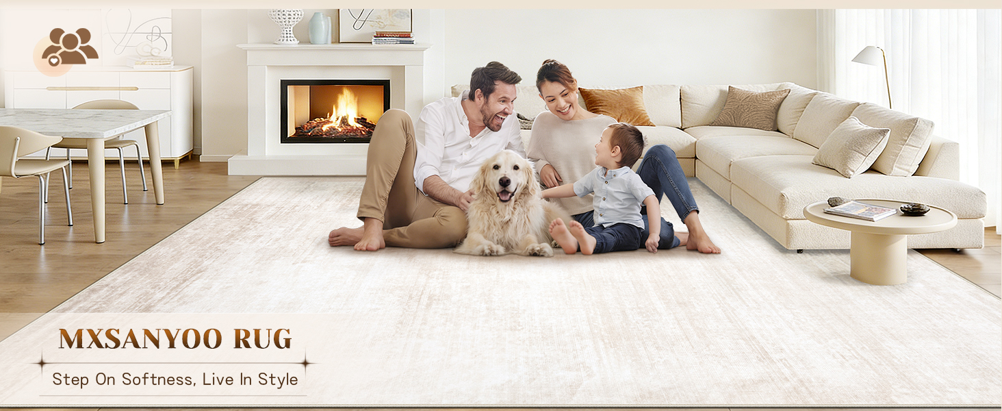 MXSANYOO Beige Rug