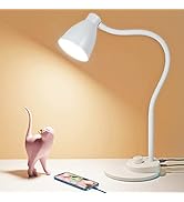 BOHON LED Desk Lamp with USB Charging Port, 3 Color Modes Dimmable Reading Lamp, Auto Dimming Tas...