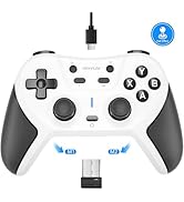 abxylute C5P Wireless Gaming Controller for PC/Switch/iOS/Android/PS3/PS4/Steam/MAC, 2.4 GHz Hall...