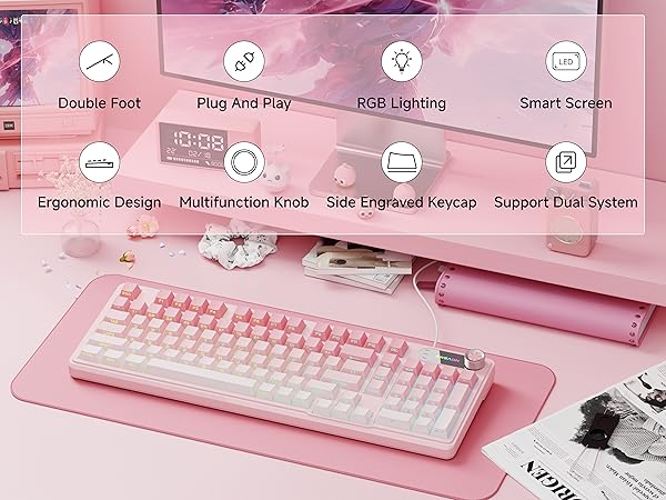 keyboard typewriter style gaming mechanical keyboard full size gaming keyboard noiseless keyboard