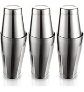 QTLCOHD 6 Pcs Boston Cocktail Shaker, 18 oz and 28 oz Stainless Steel Martini Drink Mixer, Weight...