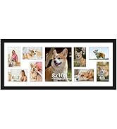 DUENPY 12x30 Collage Picture Frame Displays One 8x10 inch Photos and Eight 4x6 photos Collage Ava...