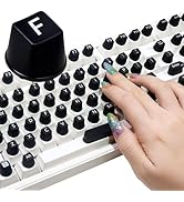 130 Pcs Raised Silicone Keyboard Sticker for Long Nails Typing and Gaming, Stable and Comfortable...