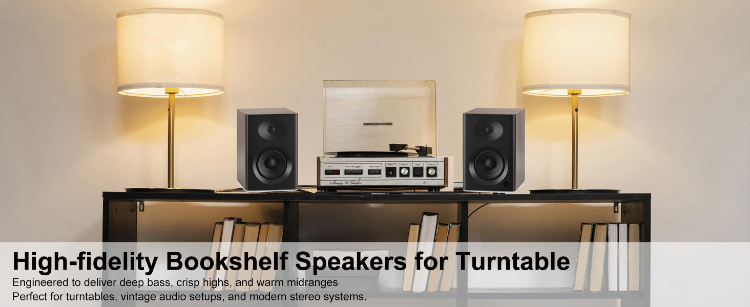 bookshelf speaker for turntable