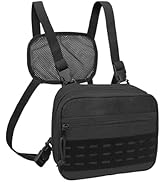 SUNRISING Tactical Chest Rig Bag Modular Tool Bag Tactical Molle Management Bag Detachable Magazi...