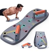 HOTWAVE Portable Workout Equipment with 20 Gym Accessories.Push Up Board &amp;Plank,Resistance Band w...