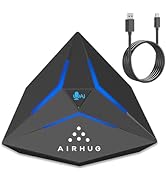 AIRHUG Gaming Microphone,Condenser USB Microphone, Noise Reduction with RGB Indicator, Mute Butto...