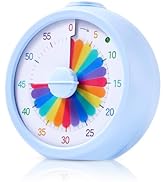 PIAMIG Visual Timer, 60-Minute Countdown Timer for Kids and Adults with Adjustable Volume, Rainbo...