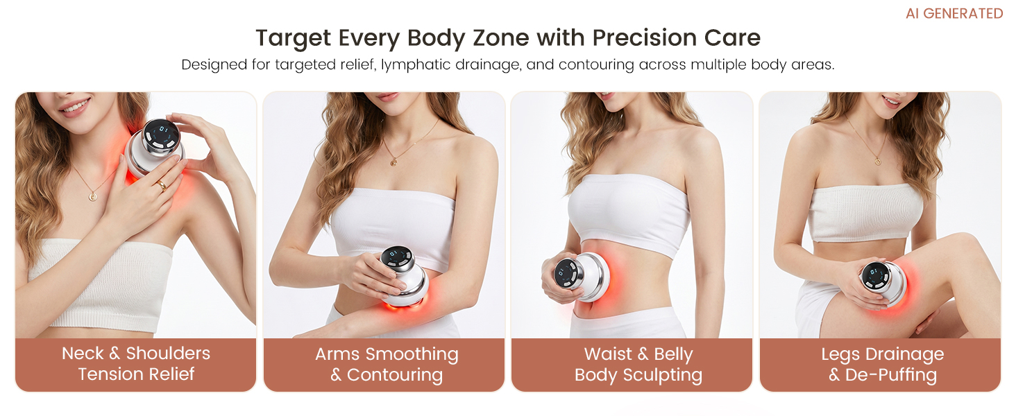 Smart Cupping Massager,Cellulite Massager , Body Sculpting Device, Lymphatic Drainage Massager