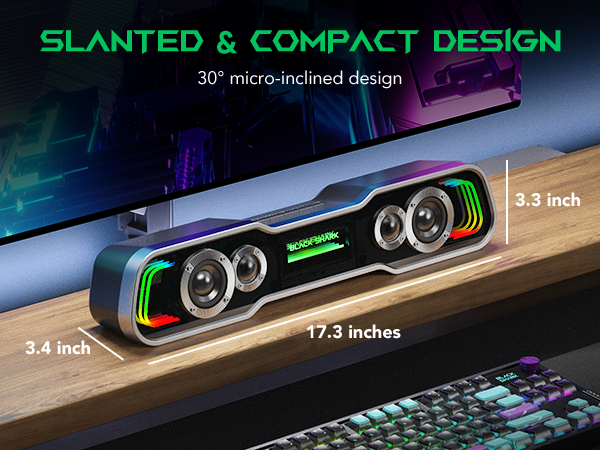 pc soundbar bocinas para pc speakers wired altavoces para pc