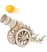 ROBOTIME 3D Wooden Puzzles for Adults, Cannon Toy Wooden Catapult Model for Adults to Build, STEM...