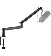 IXTECH Microphone Boom Arm, Low Profile 360° Swivel Mic Boom Arm, Adjustable Microphone Arm with ...
