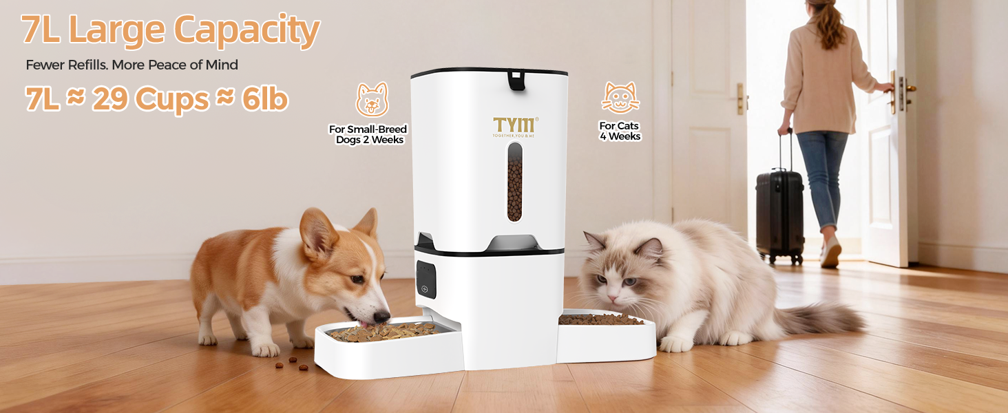 automatic cat feeder 7L
