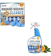 ACTIVE Washing Machine Cleaner for Pet Owners and Pet Odor &amp; Stain Eliminator - Includes 24ct Pet...