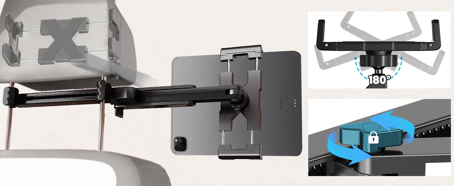 Car Headrest Ipad Holder 