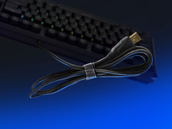 Braided USB Cable with Gold-Plated Connector