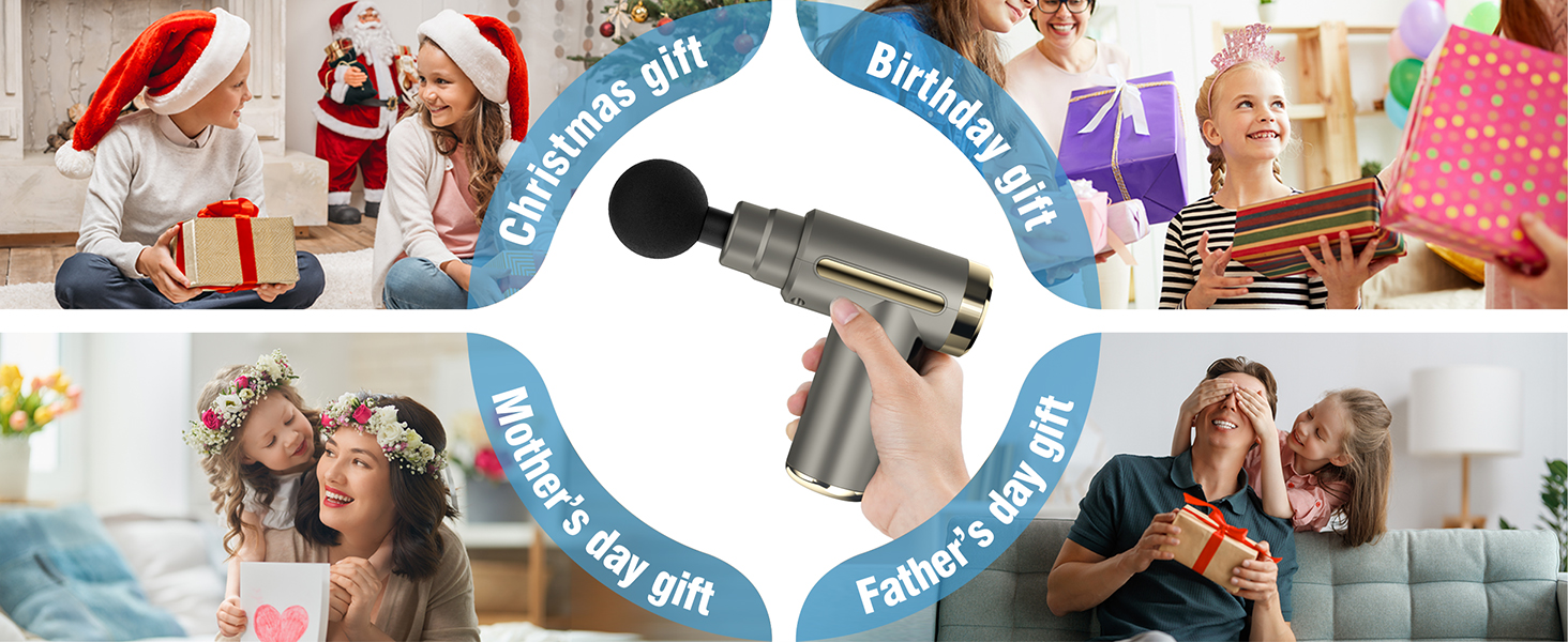 Massage Gun Deep Tissue Back Massage for Athletes for Pain Relief Percussion Massage 4 Massage Head