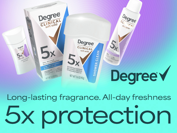 Women's Degree 5X Clinical Strength Antiperspirant