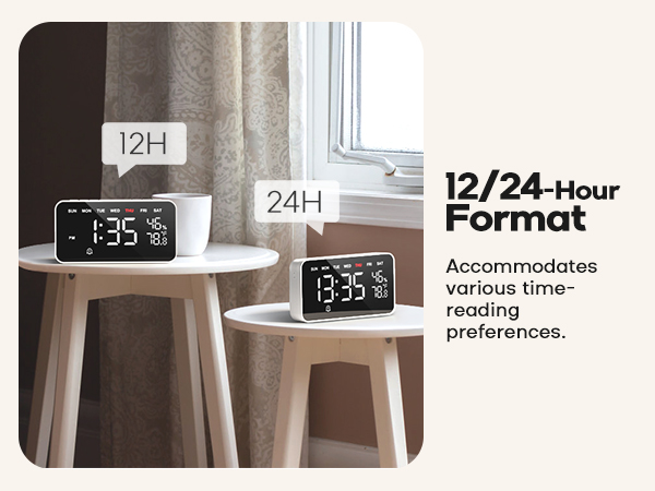 digital alarm clock for heavy sleepers kids adults loud alarm clock
