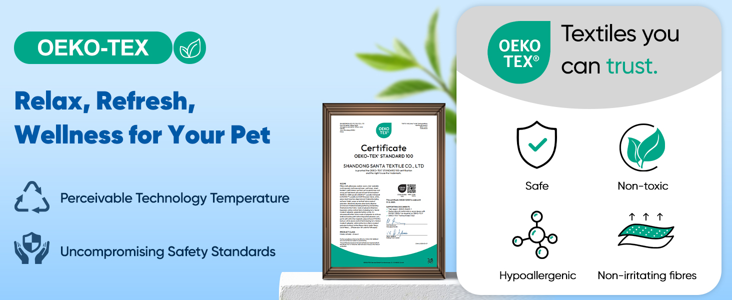 OEKO-TEX certified for safe, long-lasting comfort.