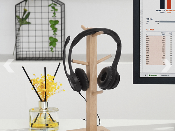 h390 usb headset black