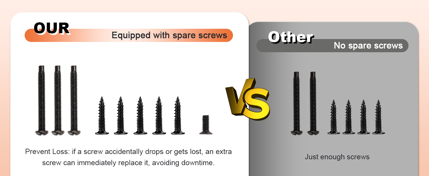 SPARE SCREWS