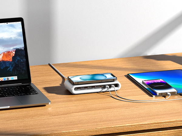 desktop multi port charger for office