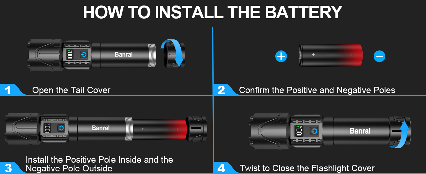 HOW TO INSTALL THE BATTERY