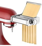 3-in-1 Pasta Attachment for KitchenAid Stand Mixer, Stainless Steel Pasta Maker for KitchenAid Mi...