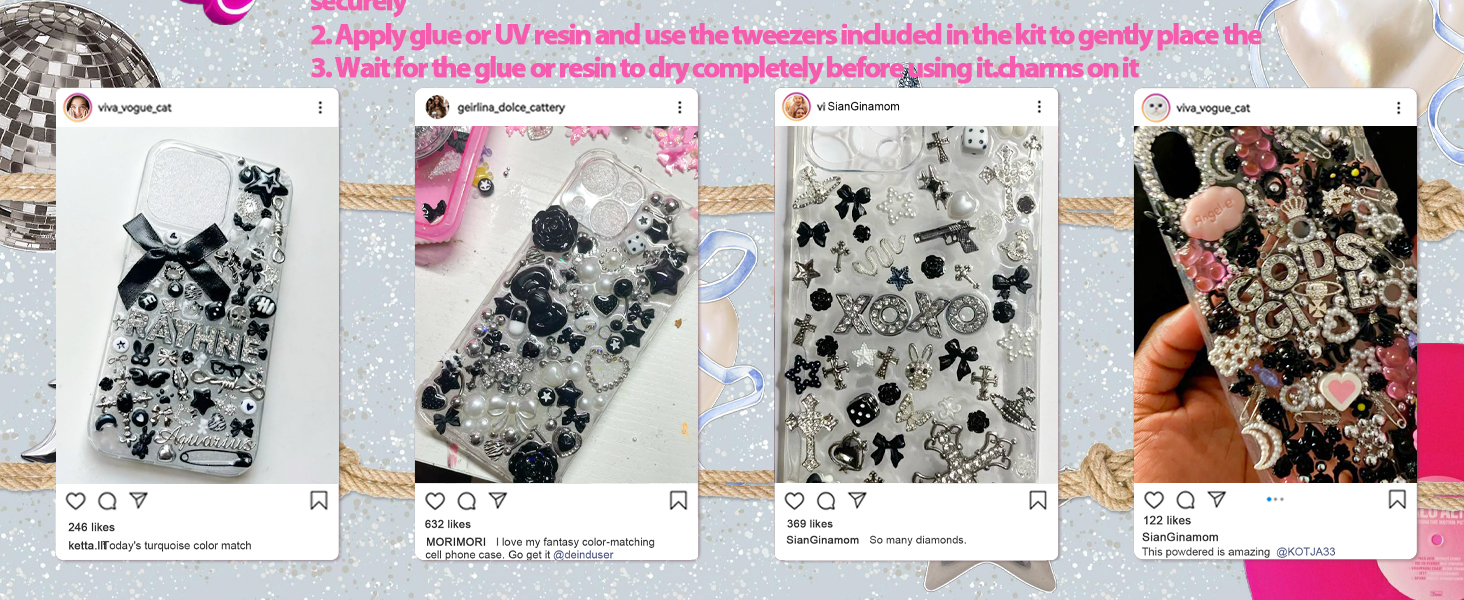 junk charms for phone cases