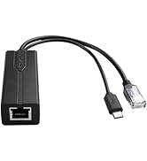 TIENFOKOTA Micro USB POE Splitter Adapter Complies IEEE 802.3Af/at Standards, Supporting Gigabit ...