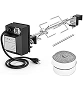 Skyflame Stainless Steel Rotisserie Kit with Heavy Duty Rotisery Motor &amp; Accessories - Compatible...
