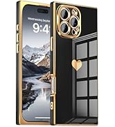 IAIYOXI Case for iPhone 16 Pro Max - Rectangle Design, Full Camera Protection, Cute Heart Pattern...
