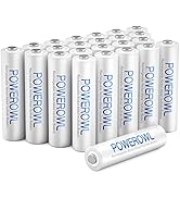 AAA Rechargeable Batteries 24 Pack, POWEROWL High Capacity Rechargeable AAA Batteries 1000mAh 1.2...