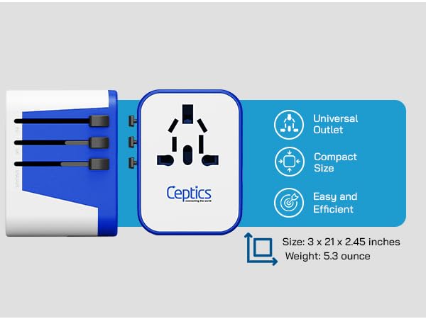 ceptics best universal travel adapter