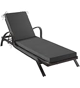 IPYNBAP Chaise Lounge Cushions Outdoor, Waterproof Lounge Chair Cushion, 72x21x3 Inch Outdoor Cha...