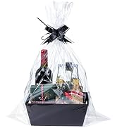 MADHOLLY 6 Set Baskets for Gifts Empty - Sturdy Kraft Gift Basket Kit for Christmas Wrapping Gift...