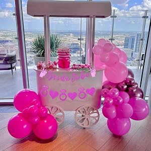 light pink balloons pastel pink balloons rose red balloons dark pink balloons hot pink balloons
