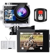 icefox Action Camera 4K Underwater Camera External Microphone Waterproof 40M Ultra HD 20MP Camera...