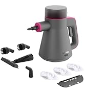 Schenley Portable Handheld Steam Cleaner, High-Pressure Design with Versatile Multi-Surface Acces...