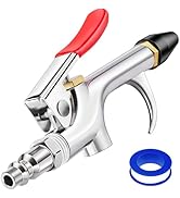 4Pcs Air Blow Gun Kit, 2-Way Connection Air Nozzle Blow Gun with 1/4 IN Standard Quick Fitting &amp; ...
